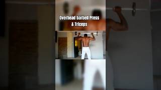 Overhead Barbell Press and Triceps [upl. by Einnaj]