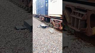 Goods train  double train joint together  Mall gaadi  cola short indianrail khansirmotivation [upl. by Erastus]