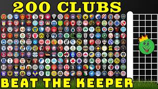 200 Clubs Beat the Keeper Elimination World Cup Tournament  Marble Race King [upl. by Carolyne]