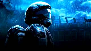 🎧 Thunder and Rain with Halo 3 ODST Piano 8 Hours  Sleep and Relaxation [upl. by Martynne]