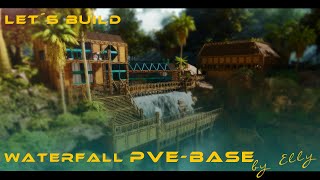 Ark Survival Ascended Waterfall PvE Base By Ellykreatives bauen in ARKASA  PvE BASE DESIGN [upl. by Nylg946]