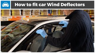 How to fit Wind Deflectors to Your Car [upl. by Leunamnauj681]