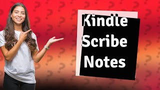 Can I use Kindle Scribe for note taking [upl. by Delcina]