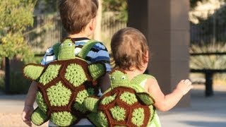 Crochet Turtle Backpack for Toddlers [upl. by Redan]