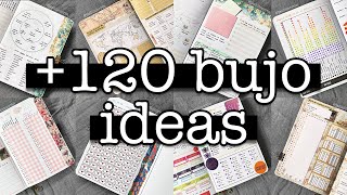 Bullet journal ideas MARATHON 💜 120 ideas for your bujo [upl. by Howlond]