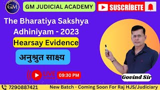 The Bharatiya Sakshya Adhiniyam  2023  By Govind Sir [upl. by Christal]