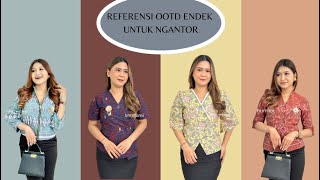 Referensi ootd endek untuk ngantor😍❤️ bali endek endekbali ootd ngantor [upl. by Atinas]