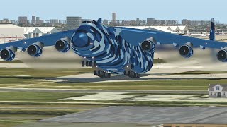 Worlds Heaviest Military Cargo Plane Crashes Right After Takeoff in XPlane 11 [upl. by Arikahs]