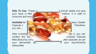 Gelatin Capsules Benefits [upl. by Notsuh]