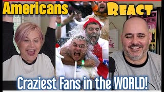 1st Reaction Craziest Football Chants [upl. by Yretsym]