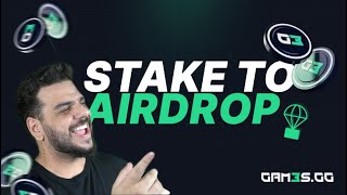 STAKE TO AIRDROP  G3 VAI DOMINAR O MERCADO [upl. by Siramed87]