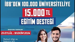 IBB Burs Başvurusu Nasıl Yapılır IBB 15 Bin TL Bursa Nasıl Başvurulur [upl. by Ehav]