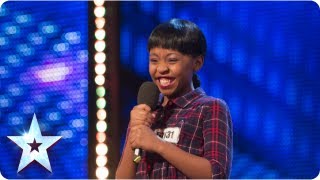 Asanda Jezile the 11yr old diva sings Diamonds  Week 3 Auditions  Britains Got Talent 2013 [upl. by Sibella]