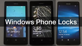 Windows Phone Lock Screen UIs 8  10 [upl. by Luisa]