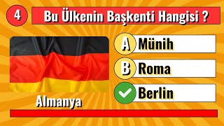 Bu Ülkenin BAŞKENTİ Hangisi ❓ 50 Soru 🎯 Başkent BULMACA [upl. by Herahab]