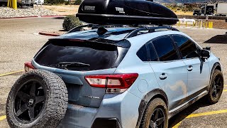 Crosstrek gets a Thule Roof Cargo Box to carry more overlanding gear [upl. by Ahsieyk]