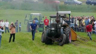 Lanz Glühkopf Traktorpulling Tirschenreuth 2011 erster Versuch [upl. by Iveel]