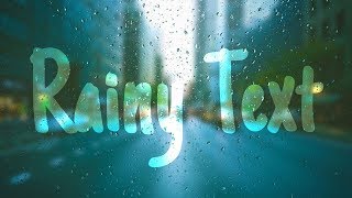 CSS Rainy Text Effects  Html CSS Photoshop [upl. by Sirred]