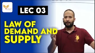 LEC 03  LAW OF DEMAND AND SUPPLY  ECONOMY FOR JKPSI amp NT [upl. by Aretse]