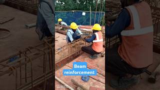 Beam reinforcement work civil construction youtubeshorts lntconstruction erabhishekcivil [upl. by Petrine]