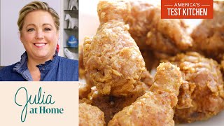 How to Make Crispy OldFashioned Fried Chicken Best Ever  Julia at Home [upl. by Bridwell]