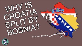 Why is Croatia split in two by Bosnia Short Animated Documentary [upl. by Reltuc]