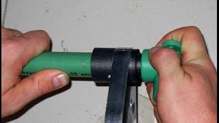 POSTUPAK ZAVARIVANJA PLASTIČNIH CIJEVI ZA VODOVOD PLASTIC PIPE WELDING PROCESS INSTRUCTION [upl. by Klotz341]