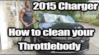 How to clean the Throttle body on your 2015 Dodge Charger In Detail [upl. by Garett661]