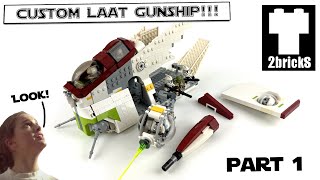 Designing the LAAT Republic Gunship in LEGO Part 1  Think Like A LEGO Designer [upl. by Gram]