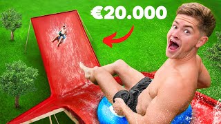 Wij Bouwen Een HalfPipe Glijbaan in €20000 Waterpark [upl. by Lotus794]