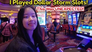 I bring 200 to the Casino and played Dollar Storm Slots and got this UNEXPECTED Bonus 😮 💵 [upl. by Bove]