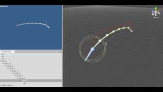 Unity3D  Inverse Kinematic Test 04 Bézier Curve [upl. by Eniahs]