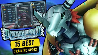 Digimon World Next Order  15 Best Training Spots  How to Gain Stats Fast 2023 [upl. by Asirem541]