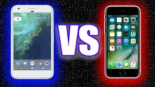 Google Pixel vs iPhone 7 [upl. by Bollen]