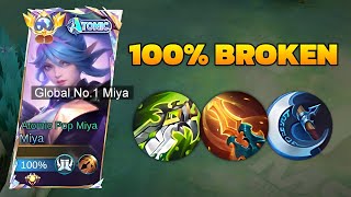 UPDATE MIYA NEW BEST BUILD 2024 100 BROKEN🔥 [upl. by Goldner]