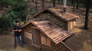 30 Days Of Surviving Alone In The Forest Building An Underground Wooden House Smart Sunroof System [upl. by Anahsar]