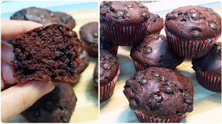 Easy chocolate muffin without eggs amp condensed milkHow to make eggless chocolate muffins at home [upl. by Luhar]