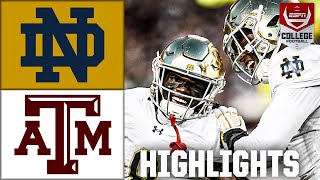 Notre Dame Fighting Irish vs Texas AampM Aggies  Full Game Highlights  ESPN College Football [upl. by Sakram]