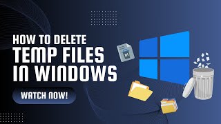 How To Delete Temporary Files In Windows 10 amp 11 [upl. by Eyoj]