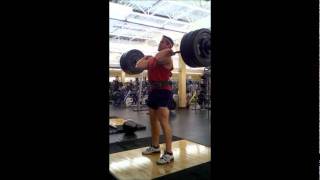 300 lbs power clean  push press [upl. by Leonsis]