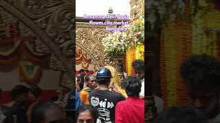 Annamma Devi Pooja flower city market Bangalore [upl. by Olumor122]