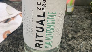 Non Alcoholic Gin Ritual Zero Proof Gin Alternative Review [upl. by Shirlee840]