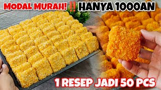 IDE JAJANAN 1000AN 1 RESEP JADI 50 PCS JUALAN INI BISA FROZEN FOOD KALO GA HABIS BISA MASUK KULKAS [upl. by Danice]