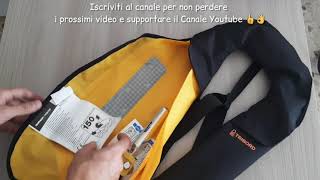 TRIBORD 150N giubbotto di salvagente gonfiabile adulto unboxing  per tender kayak e bellyboat [upl. by Halet]