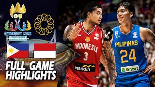 SEA GAMES 2023  Indonesia vs Gilas Pilipinas Full Highlights  FIBA 2K [upl. by Azile]