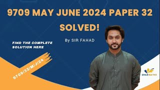 970932MJ24 SOLVED by SIR FAHAD  Shazmaths [upl. by Ehtiaf95]