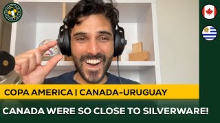 Canada with an EXCELLENT PERFORMANCE but lose in PKs after late Uruguay goal  Copa America Reaction [upl. by Ettennig]