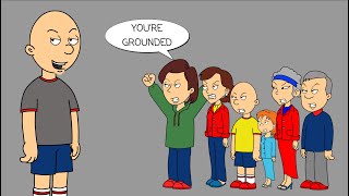 Classic Caillou Misbehaves All DayGrounded [upl. by Andrade191]