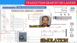 TRADUCTION GRAFCET LADDER EQUATION DES ETAPES  SIMULATION LOGO SIEMENS REACTEUR MACHINE [upl. by Power356]