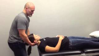 Cervical Upslope Manipulation Evolution Sports Physiotherapy [upl. by Sidoon]